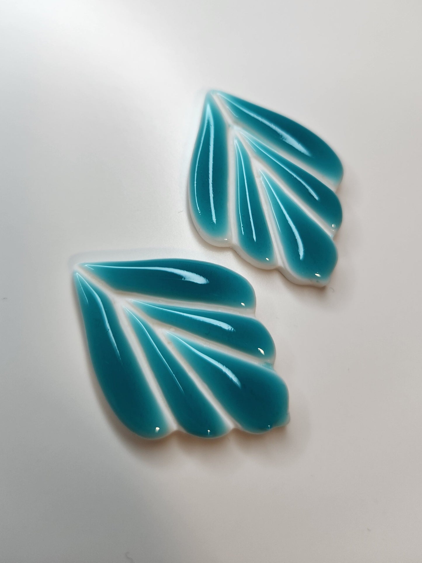 Leaf Earring Turquoise - Small