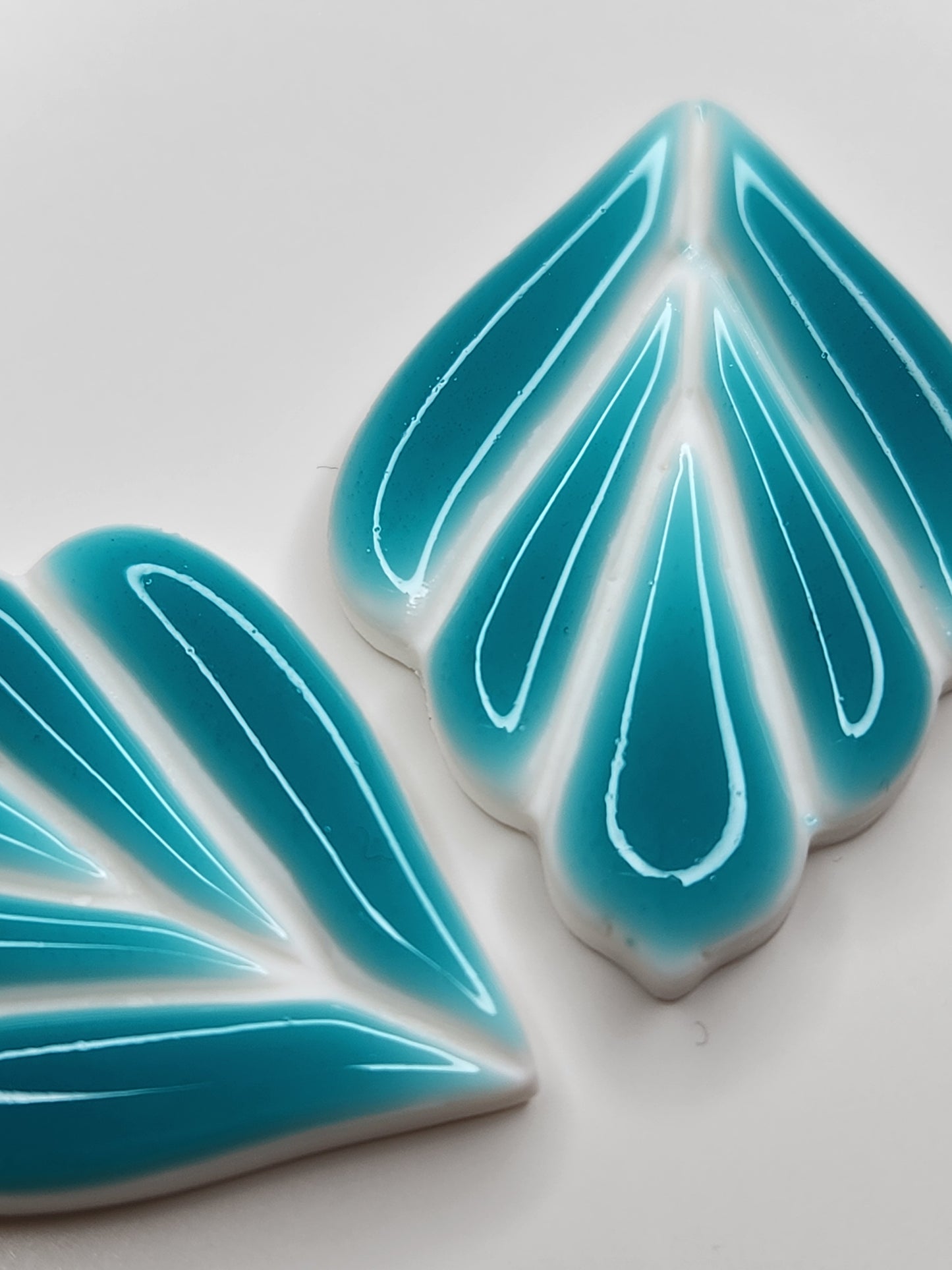 Leaf Earring Turquoise - Small
