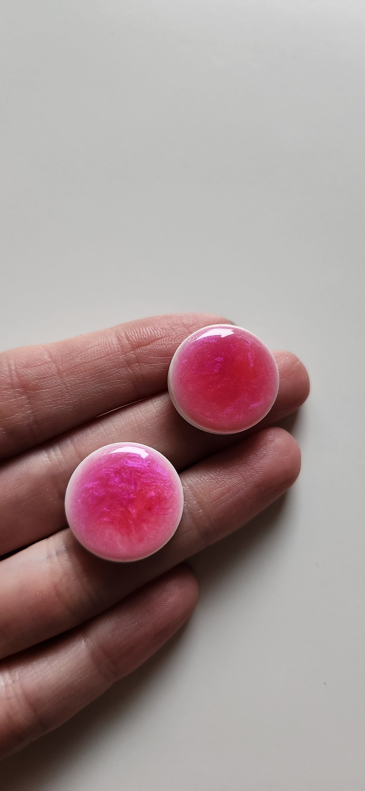Pink Stud Earrings