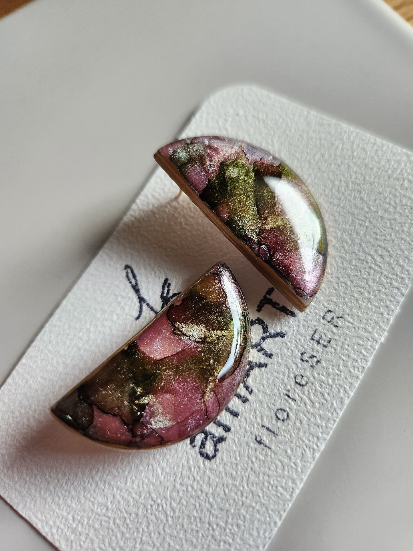 Ink-infused Earrings