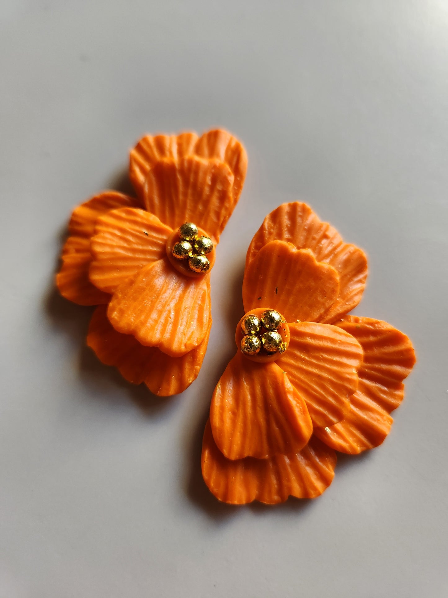 Half-Flower Stud Earring