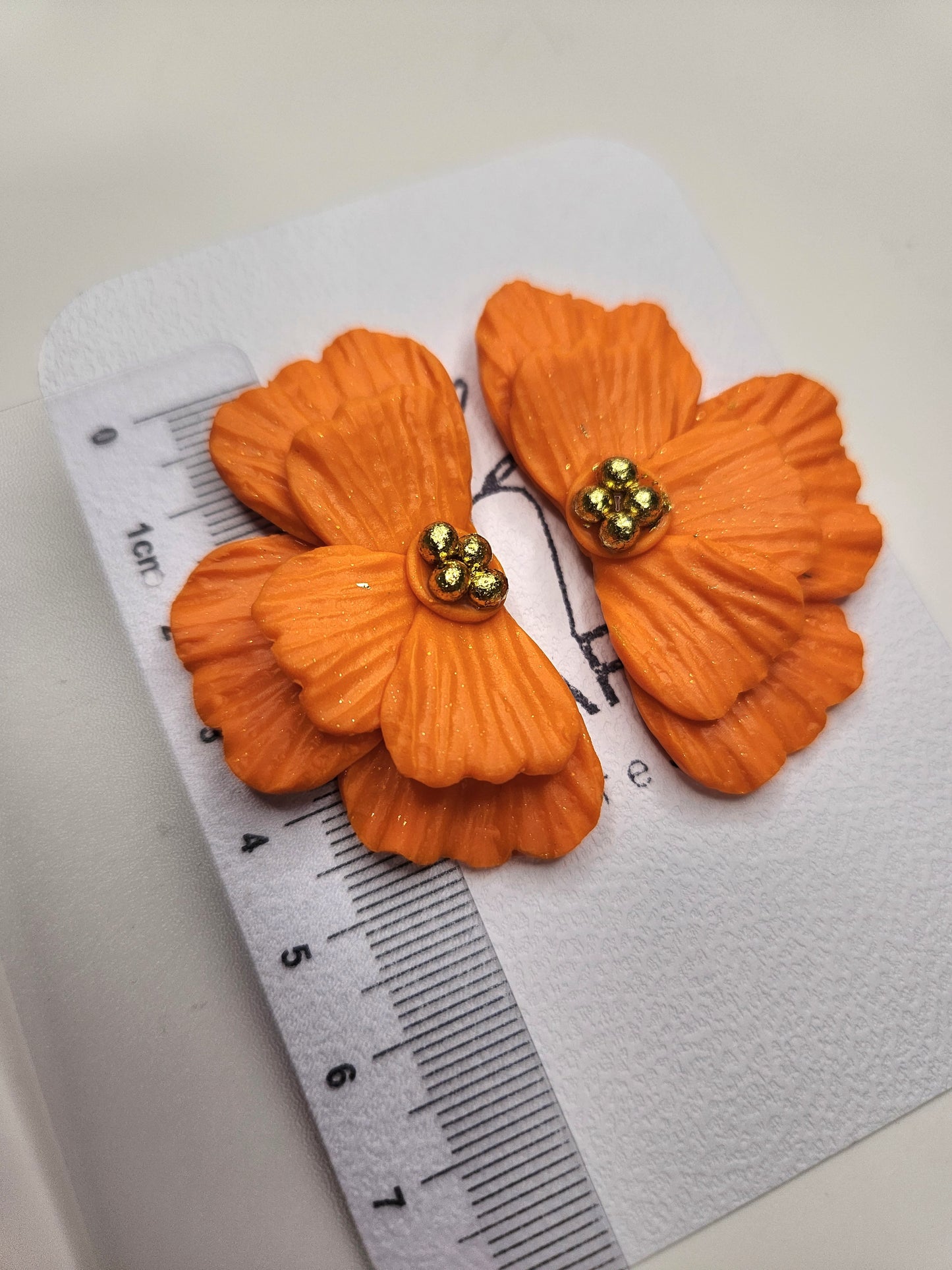 Half-Flower Stud Earring