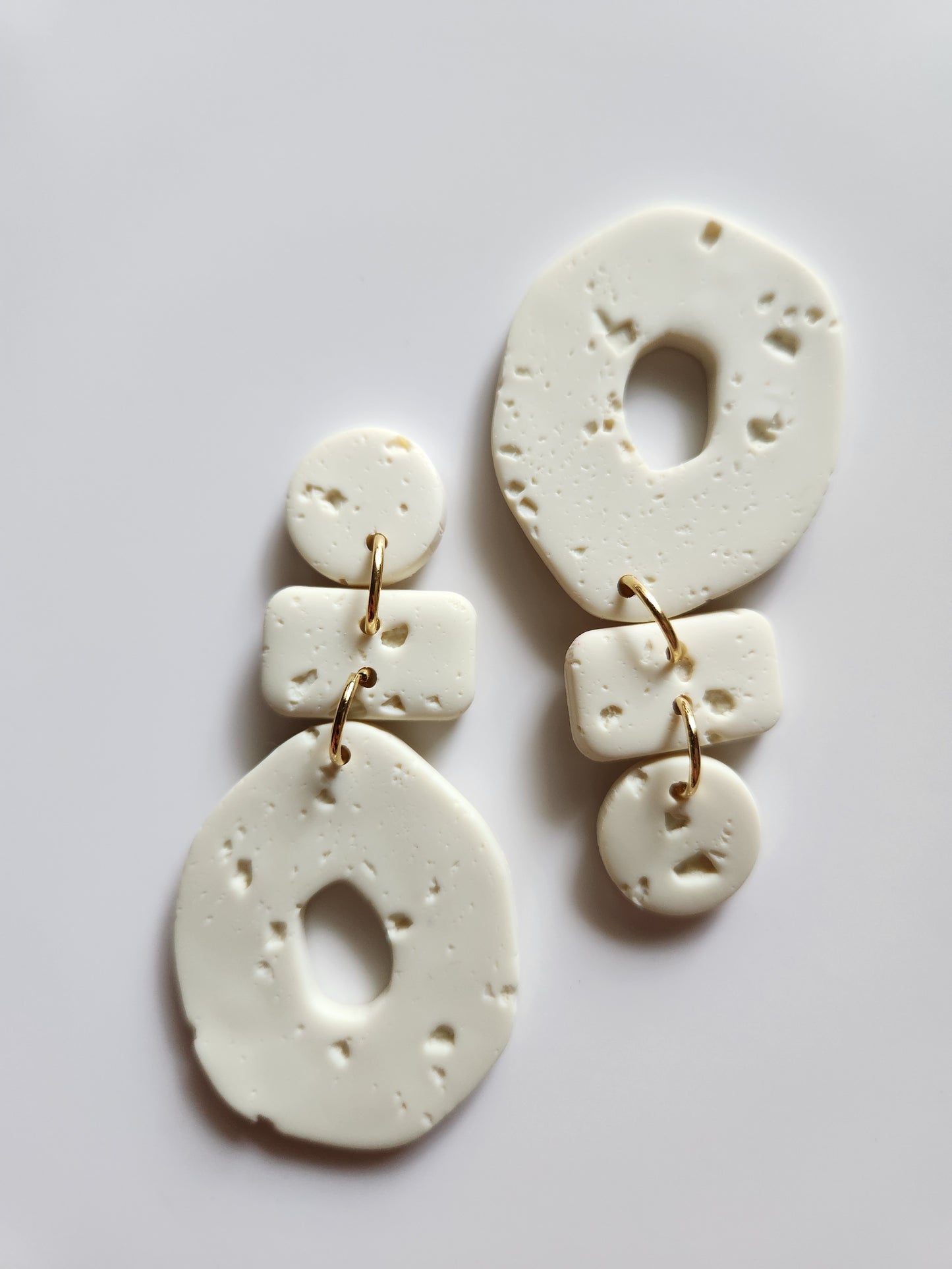 Geometric Earrings - Volcanic Texture