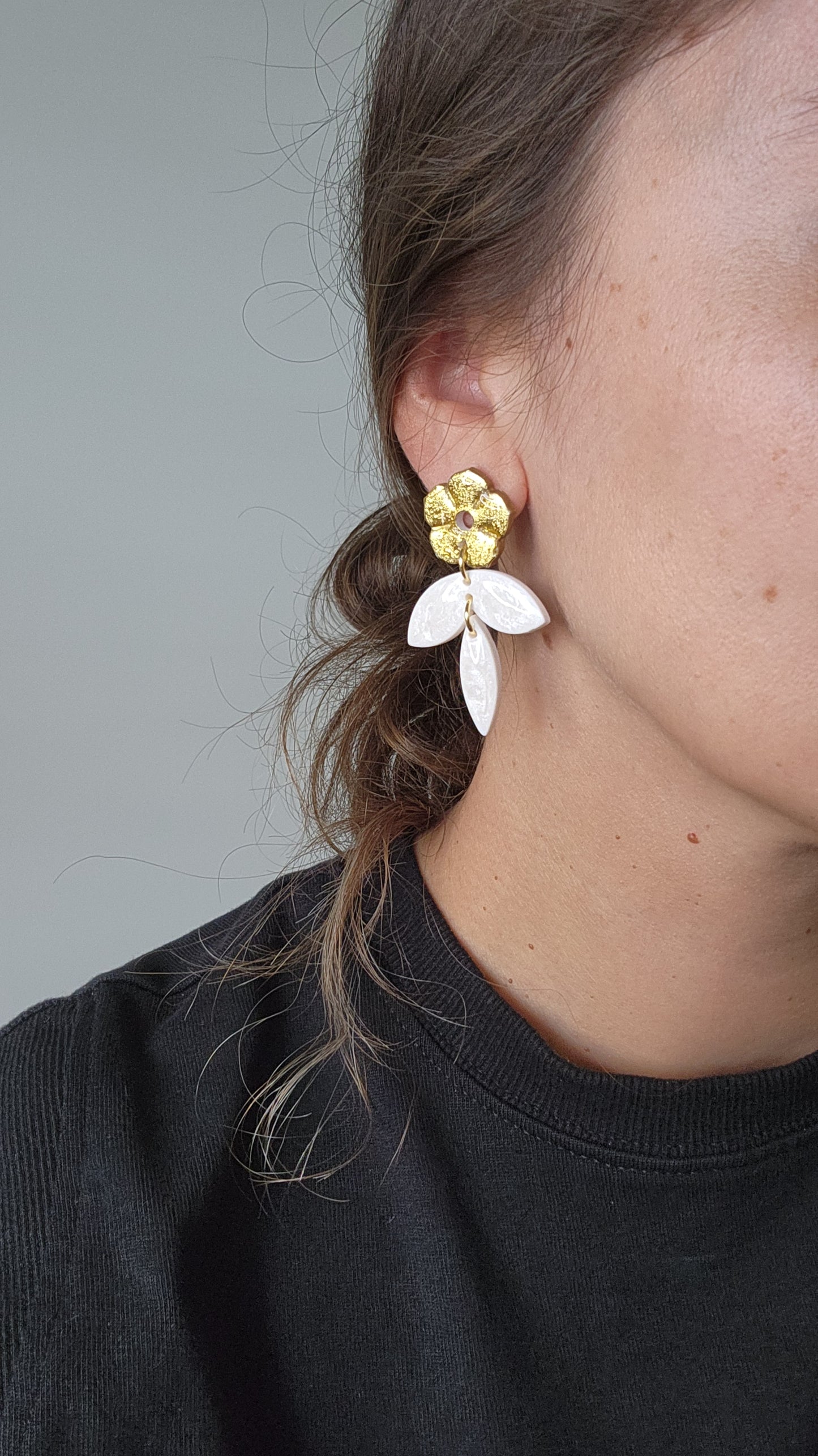 3-piece Flower Earrings