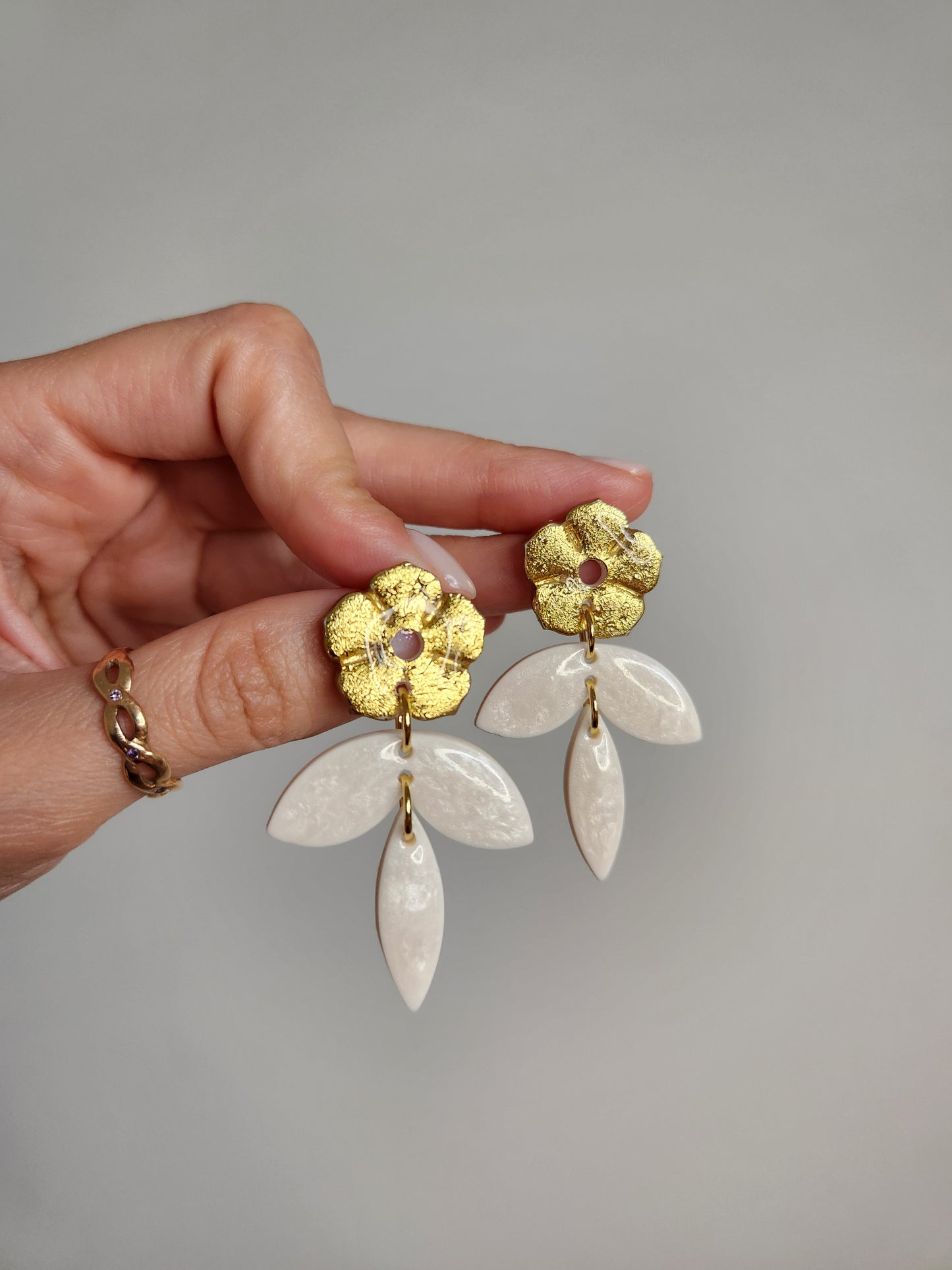 3-piece Flower Earrings