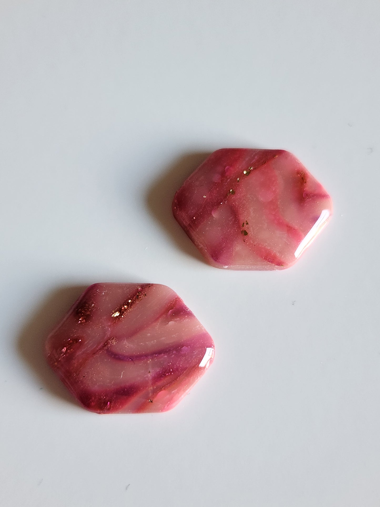 Geometric Translucent Stud - Purple Tones