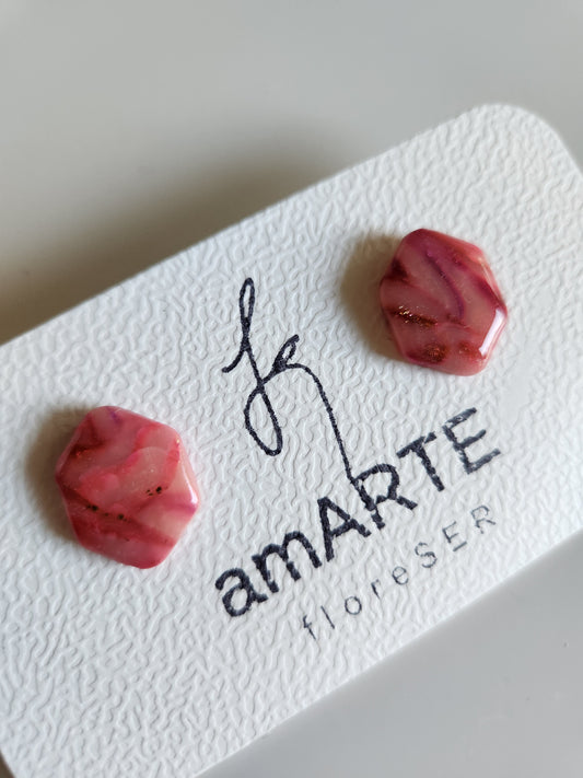 Geometric Translucent Stud - Purple Tones